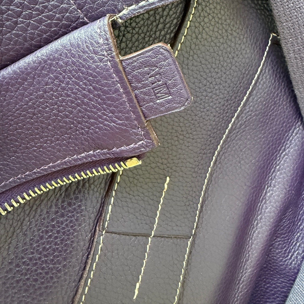 Authentic Hermes Goodnews messenger Chic Purple clemence Leather crossbody bag - Picture 5 of 16
